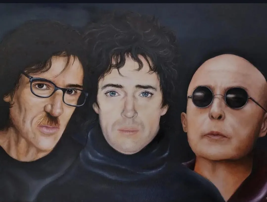 Retratos en óleo - Indio, Charly y Cerati